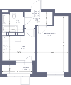 36,7 м², 1-комнатная квартира 8 964 560 ₽ - изображение 75