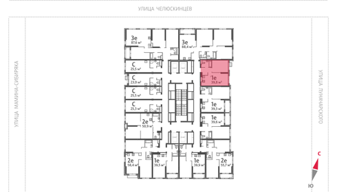 46 м², 1-комнатная квартира 6 990 000 ₽ - изображение 97