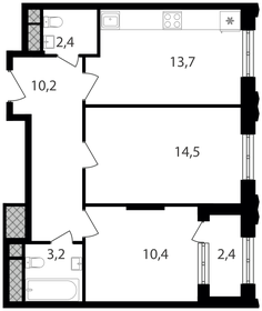 44,4 м², 2-комнатная квартира 10 900 000 ₽ - изображение 150