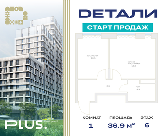 36,8 м², 1-комнатная квартира 7 668 893 ₽ - изображение 44