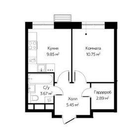Квартира 32,6 м², 1-комнатные - изображение 1