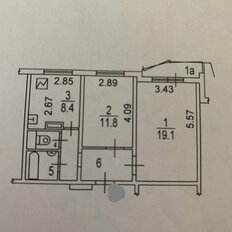 Квартира 53 м², 2-комнатная - изображение 1