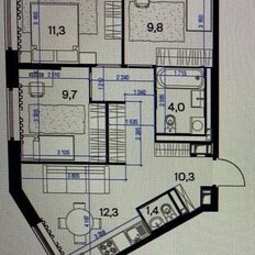 Квартира 62,7 м², 3-комнатная - изображение 2