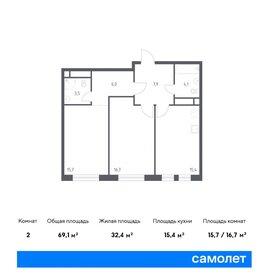 64,5 м², 2-комнатная квартира 25 000 000 ₽ - изображение 13