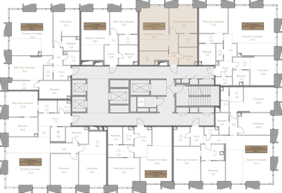 83,4 м², 3-комнатная квартира 34 990 000 ₽ - изображение 129