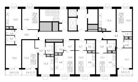 Квартира 59,1 м², 2-комнатная - изображение 2