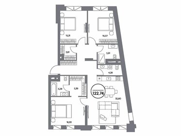 162,7 м², 5-комнатная квартира 185 000 000 ₽ - изображение 112
