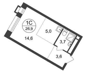 24 м², квартира-студия 8 650 000 ₽ - изображение 111