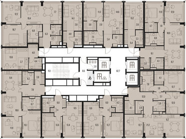 30,8 м², 1-комнатная квартира 16 950 000 ₽ - изображение 173