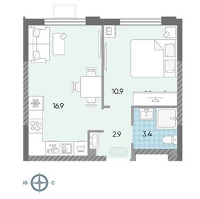 38,7 м², 1-комнатная квартира 11 770 875 ₽ - изображение 28