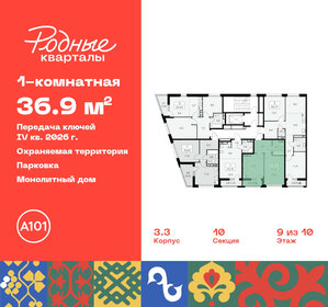 40,3 м², 1-комнатная квартира 9 300 000 ₽ - изображение 110