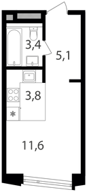 11,7 м², апартаменты-студия 3 950 000 ₽ - изображение 150