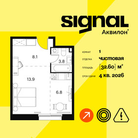 38,1 м², 1-комнатная квартира 11 400 000 ₽ - изображение 60