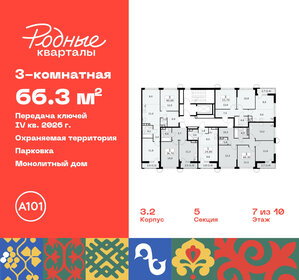 Квартира 66,3 м², 3-комнатная - изображение 2