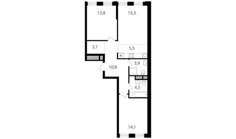 64 м², 3-комнатная квартира 19 000 000 ₽ - изображение 122
