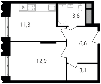 37,7 м², 1-комнатная квартира 12 474 930 ₽ - изображение 12
