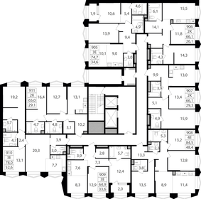 73,3 м², 2-комнатные апартаменты 32 053 600 ₽ - изображение 125