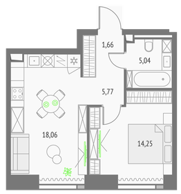 52,8 м², 1-комнатные апартаменты 23 000 000 ₽ - изображение 130