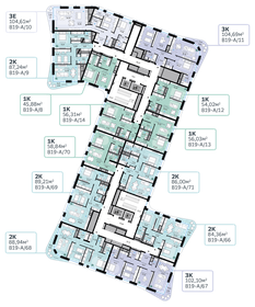 52,1 м², 2-комнатная квартира 25 500 000 ₽ - изображение 119