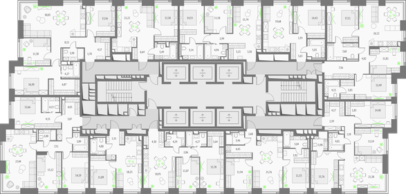 52,8 м², 1-комнатные апартаменты 23 000 000 ₽ - изображение 135