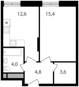 37,7 м², 1-комнатная квартира 12 810 460 ₽ - изображение 71