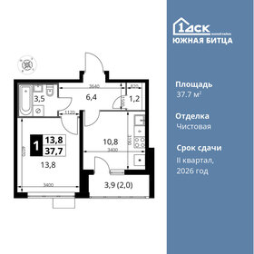 40 м², 1-комнатная квартира 6 600 000 ₽ - изображение 145