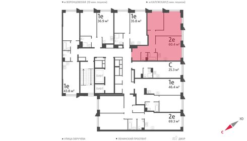 63 м², 3-комнатная квартира 19 980 000 ₽ - изображение 138