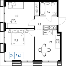 47,6 м², 2-комнатная квартира 18 710 680 ₽ - изображение 68