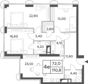 155,4 м², 4-комнатная квартира 43 000 000 ₽ - изображение 123