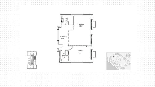 Квартира 67,1 м², студия - изображение 1