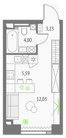 31,6 м², апартаменты-студия 13 980 000 ₽ - изображение 138