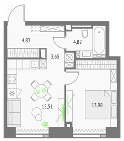 61,6 м², 3-комнатная квартира 15 550 000 ₽ - изображение 165