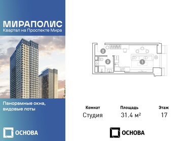 31,6 м², апартаменты-студия 9 480 000 ₽ - изображение 67