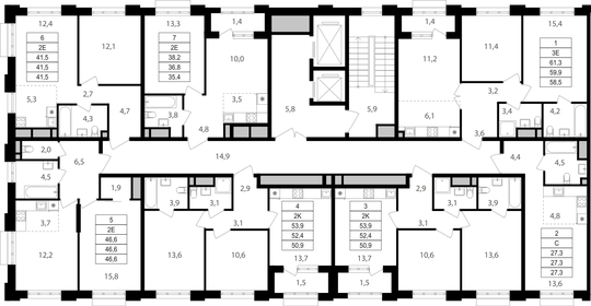 52,1 м², 2-комнатная квартира 17 823 410 ₽ - изображение 77