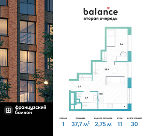 37,7 м², 1-комнатная квартира 12 232 783 ₽ - изображение 62