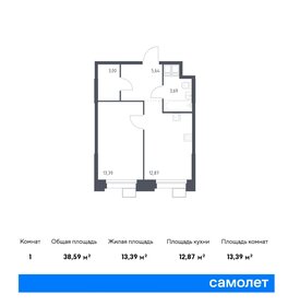 39,6 м², 1-комнатные апартаменты 8 900 000 ₽ - изображение 13