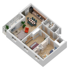 Квартира 101,6 м², 3-комнатная - изображение 3