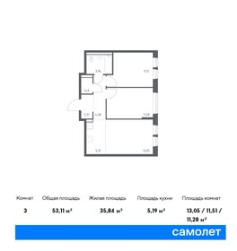 63 м², 3-комнатная квартира 7 700 000 ₽ - изображение 74