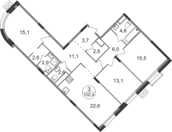 192 м², 4-комнатная квартира 168 126 256 ₽ - изображение 123