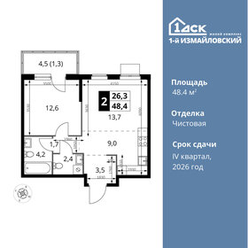 44,5 м², 2-комнатная квартира 10 200 000 ₽ - изображение 141