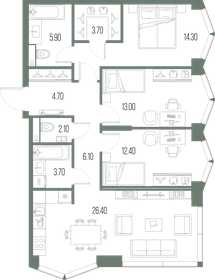 98,6 м², 3-комнатная квартира 31 500 000 ₽ - изображение 16