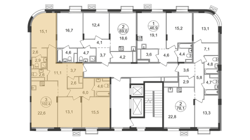 192 м², 4-комнатная квартира 168 126 256 ₽ - изображение 124