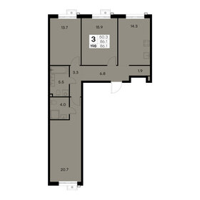 77,4 м², 3-комнатная квартира 20 647 324 ₽ - изображение 9