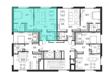 69,6 м², 1-комнатные апартаменты 171 830 000 ₽ - изображение 51