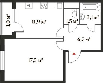 33,7 м², 1-комнатная квартира 9 300 000 ₽ - изображение 114