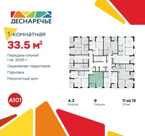 34,2 м², 1-комнатная квартира 7 850 000 ₽ - изображение 121
