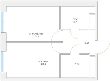 40,8 м², 1-комнатная квартира 11 327 386 ₽ - изображение 64