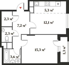 51,2 м², 2-комнатная квартира 9 300 000 ₽ - изображение 105