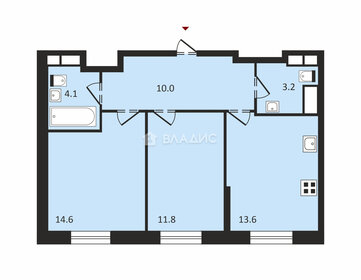 Квартира 57,5 м², студия - изображение 1