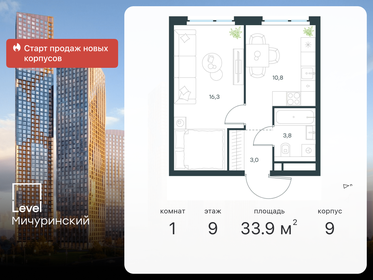 43 м², 1-комнатная квартира 14 900 000 ₽ - изображение 127